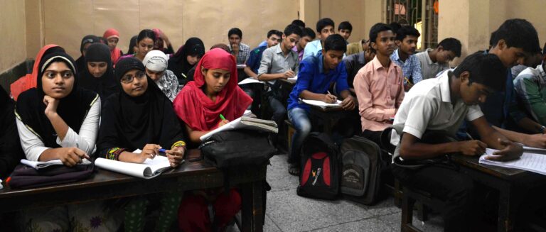 Students learning together